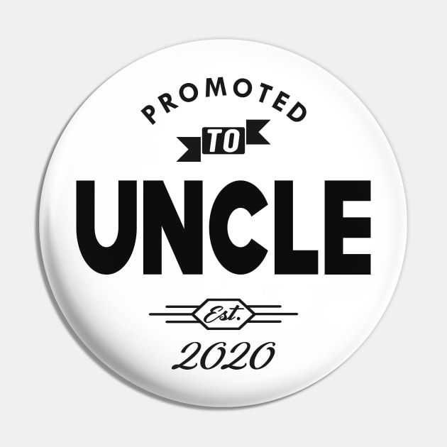 New Uncle - Promoted to uncle est. 2020 Pin by KC Happy Shop