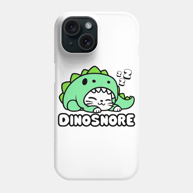 Dinosaur Cat - Cute Kawaii Cat in a Dinosaur Costume Phone Case by Designed By Marty