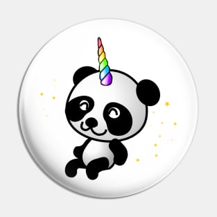 Cute Panda Unicorn Pin