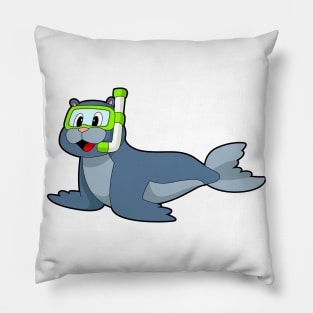 Seal Swimming Snorkel Pillow