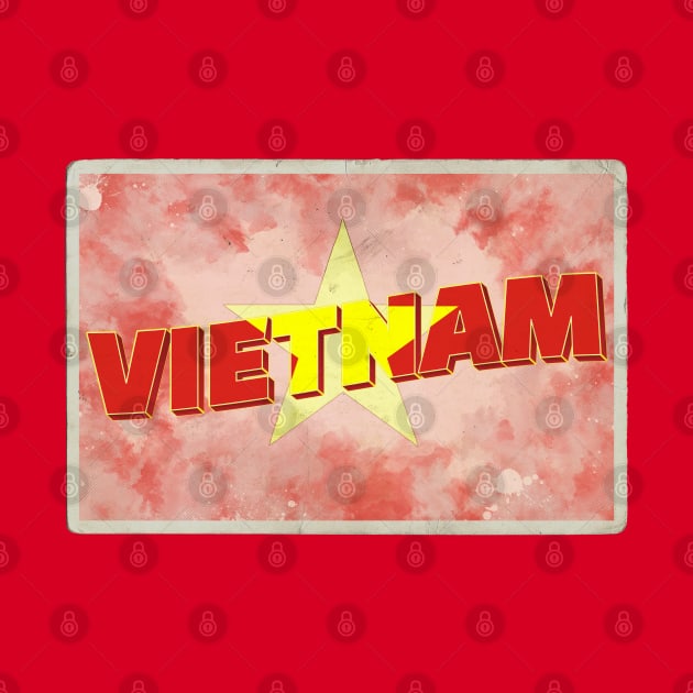 Vietnam vintage style retro souvenir by DesignerPropo