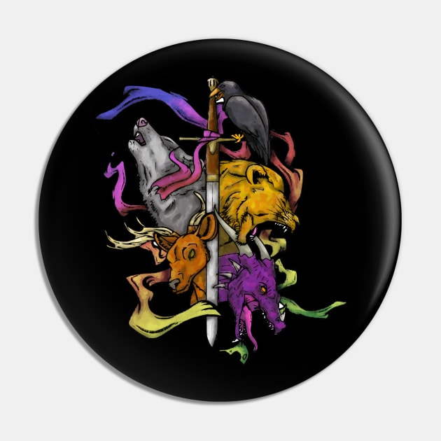 Heir to the Throne Pin by Beanzomatic