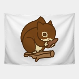 Hungry Squirrel Eating Seeds Graphic Novelty Shirt Tapestry