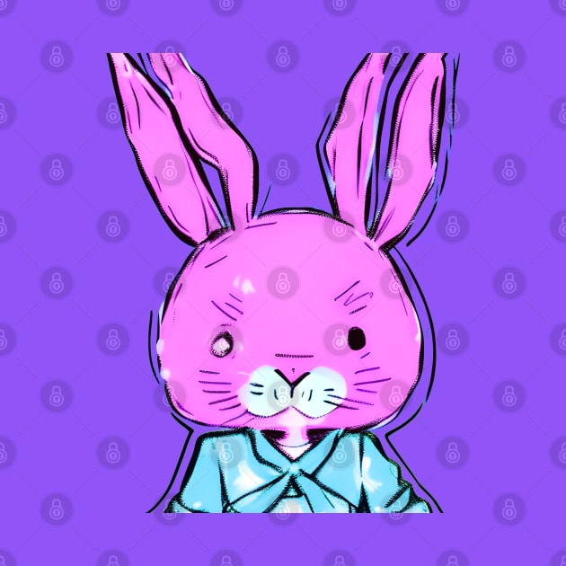 Jitters the Hyper Anime Easter Bunny (MD23ETR031) by Maikell Designs