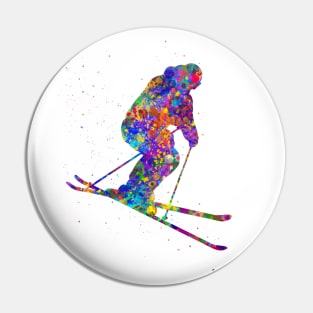 Ski player Pin