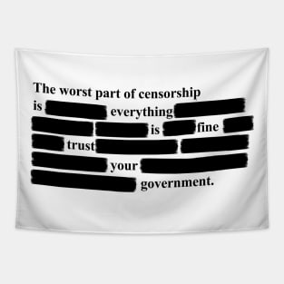 Censorship Freedom of Speech Tapestry