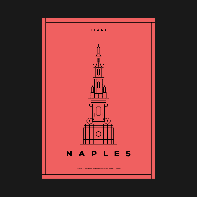 Naples Minimal Poster by kursatunsal