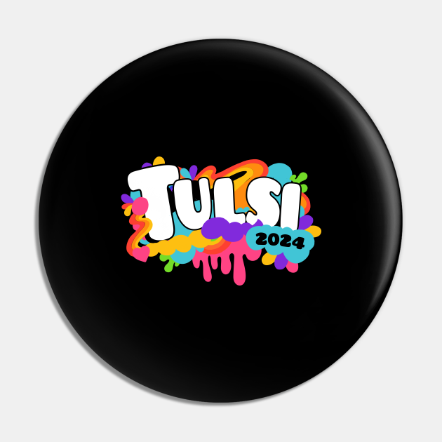 Tulsi Gabbard For President 2024 Retro Tulsi Pin TeePublic