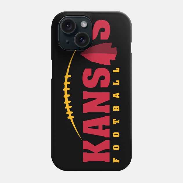 Kansas City Football Team Color Phone Case by Toogoo