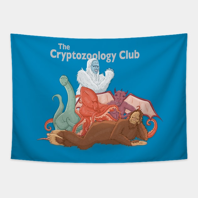 The Cryptozoology Club Tapestry by TaylorRoseMakesArt