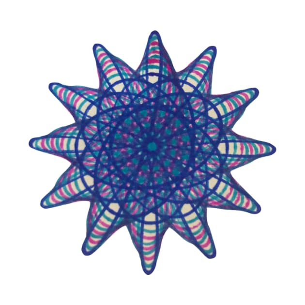 Spirograph Candy Shell Pattern by Travelling_Alle