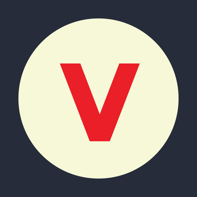 Vintage V Monogram by calebfaires