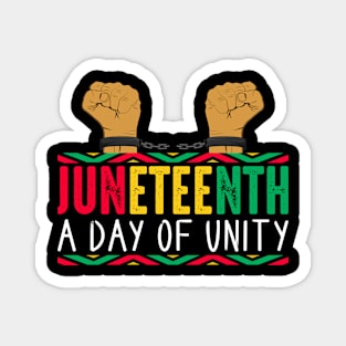 Juneteenth A Day of Unity, 1865 Juneteenth Freedom day Magnet