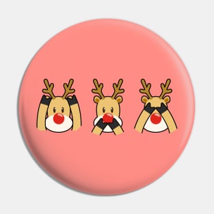 Three Wise Reindeer - Christmas - Rudolph Pin