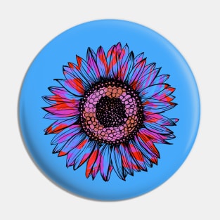 Sunflower Girl Pin
