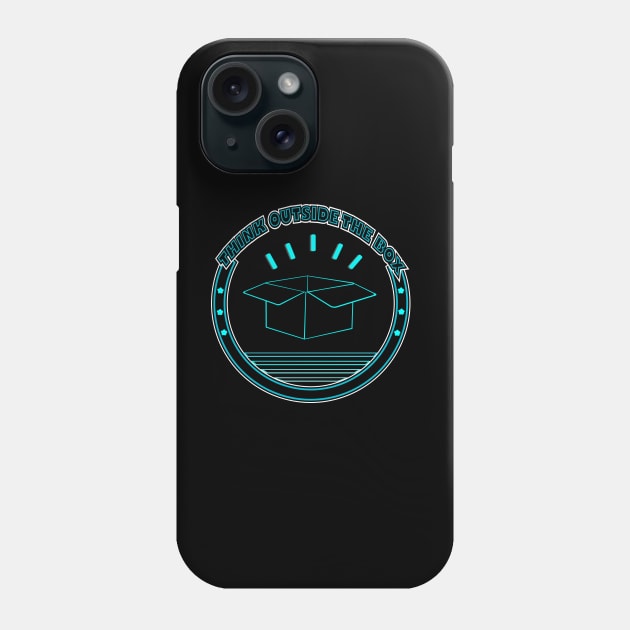 Think Outside The Box Phone Case by Creativity Plume 