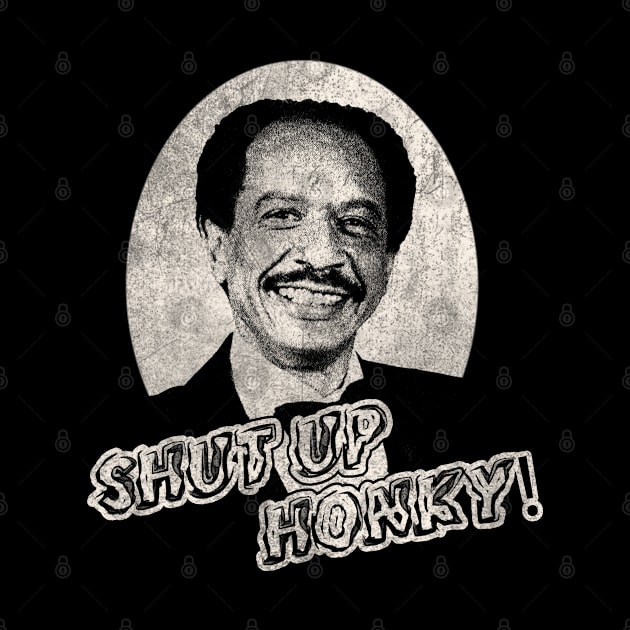 shut up honky // black white design T-Shirt by YukieapparelShop