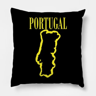 Vibrant Portugal: Unleash Your 90s Grunge Spirit! Pillow