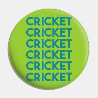 Cricket lover sports Pin