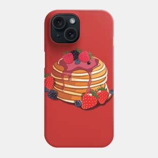 pancakes, kawaii, strawberry,cartoon Phone Case