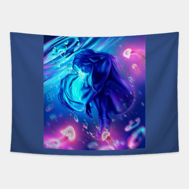 Sadness Tapestry by Anazaucav