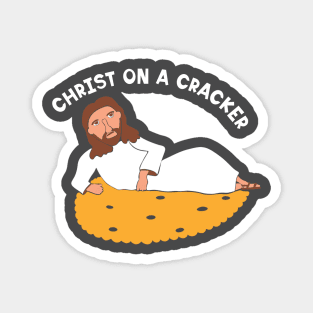 Christ on a Cracker Magnet