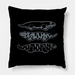 Leachianus Gecko, Leachie. For reptile lovers in gray ink Pillow