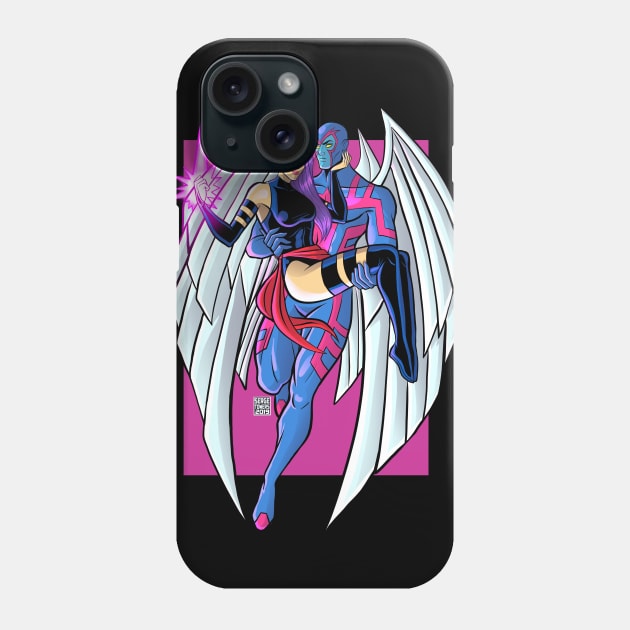 Archangel and Psylocke Phone Case by sergetowers80