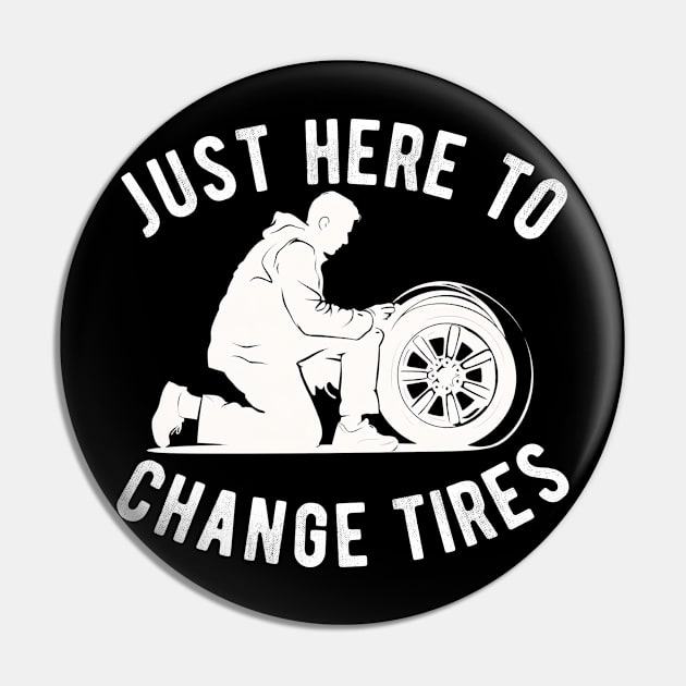 Tire Guy Mechanic Flat Tire Changer Repair Car Technician Pin by InoaGlobal