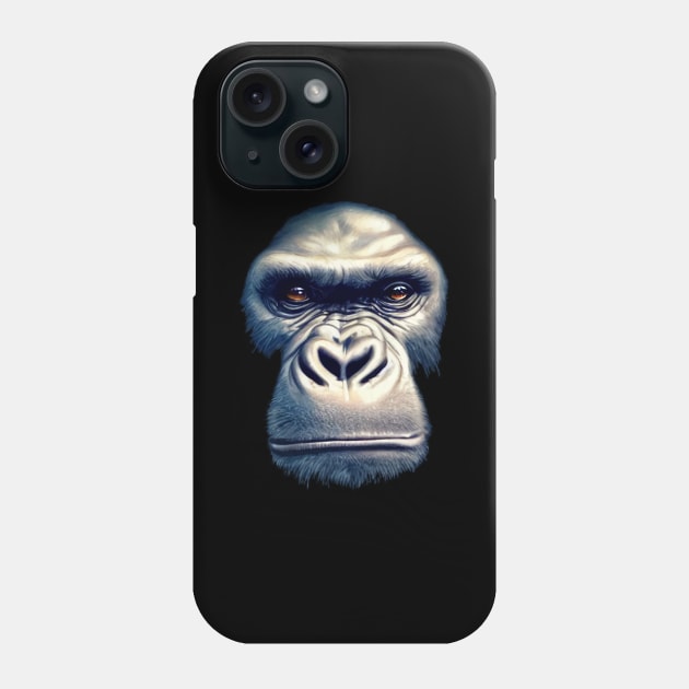 Gorilla Face Cut-out Phone Case by PNPTees