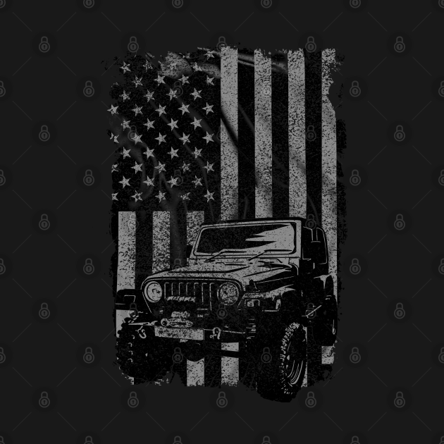 Vintage US Flag Jeeps Shirt Jeeps Enthusiast T Shirt Jeep Gift