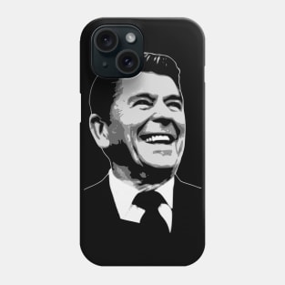 Ronald Reagan Black and White Phone Case