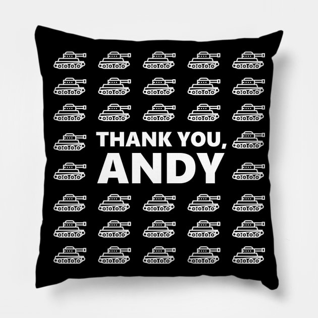 The Office Thank You, Andy. Tanks. Prison Mike White Pillow by felixbunny