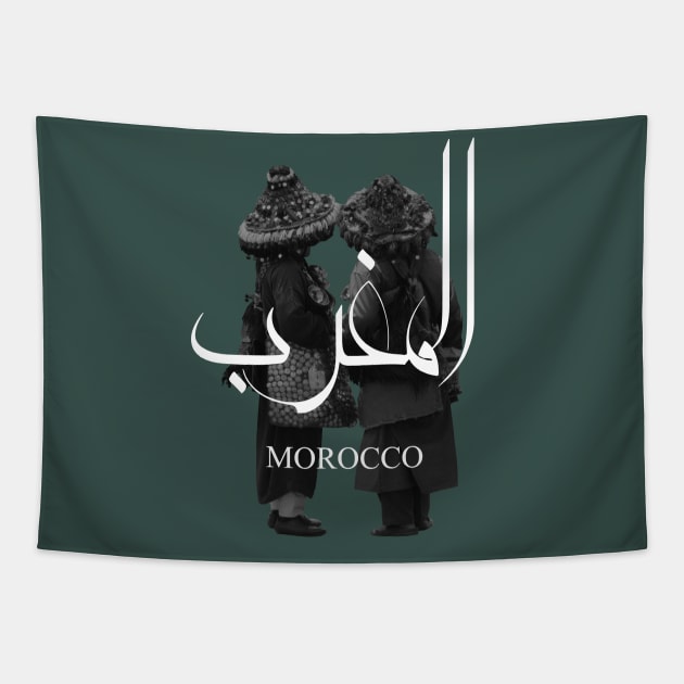 MOROCCO sticker moroccan garrab moroccan culture green T-shirt Tapestry by TareQ-DESIGN