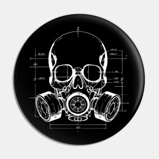 skull gasmask Pin