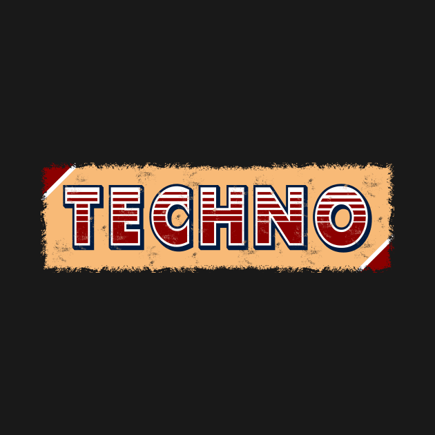 Techno Music retro by shirts.for.passions