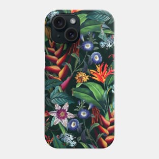 Tropical Flora - Night Phone Case