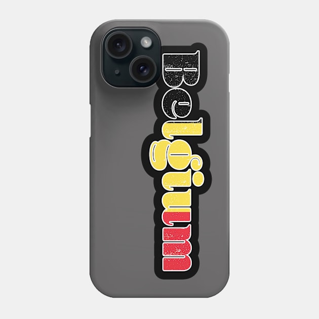 Belgium Flag Retro Phone Case by cricky