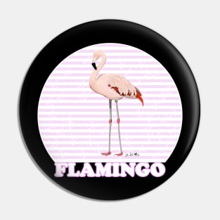 Flamingo Bird Watching Birding Ornithologist Gift Pin