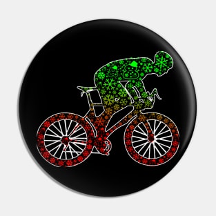 Merry Christmas by Bike Pin