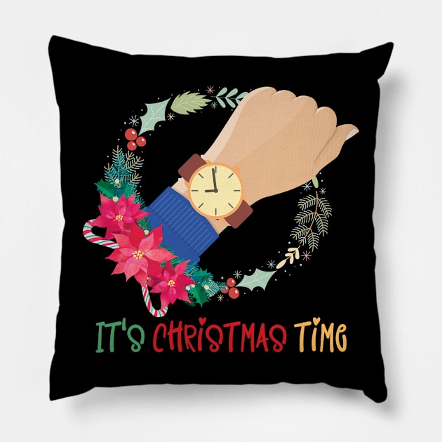 It's Christmas Time Pillow by NICHE&NICHE