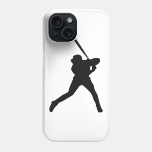Baseball player in position Phone Case