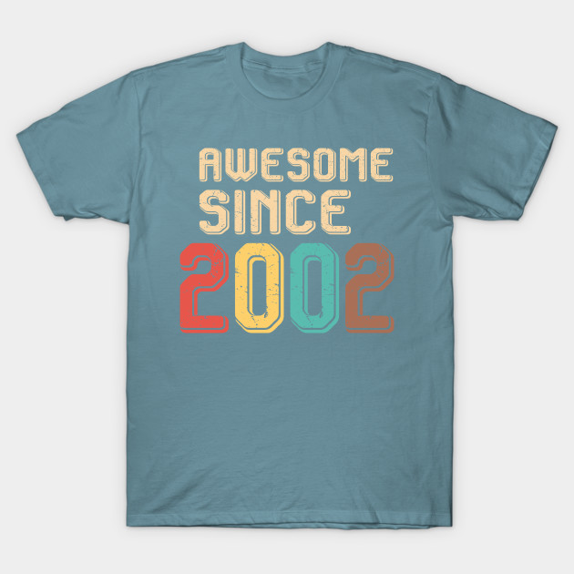 Disover Awesome Since 2002 - Awesome Since 2002 - T-Shirt