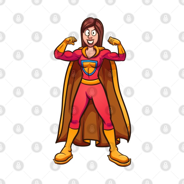 Super Fit Mum, Super Strong Mom Hero by PosterpartyCo