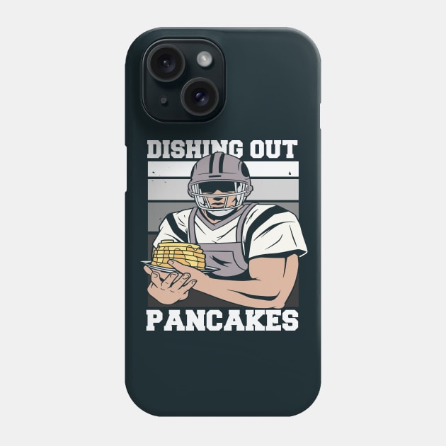 Offensive Lineman Dishing Out Pancakes // Funny Football O Line Meme Phone Case by SLAG_Creative