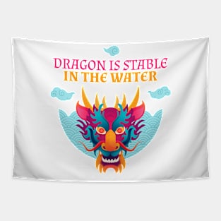 Dragon Is Stable In The Water Tapestry