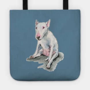 Sitting Silly Bull Terrier Tote