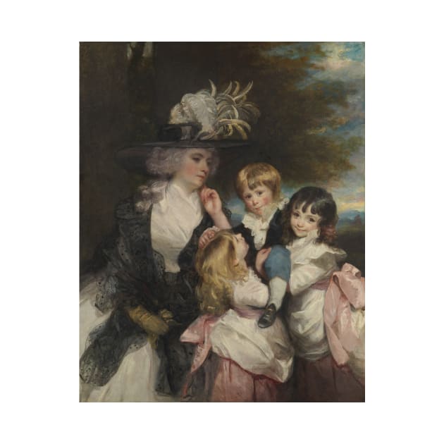 Lady Smith (Charlotte Delaval) and Her Children (George Henry, Louisa, and Charlotte) by Joshua Reynolds by Classic Art Stall