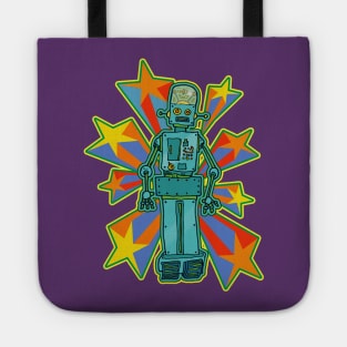 Super Cool Robot with Shooting Stars Tote