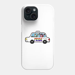 Gay pride rainbow lgbtq rights freedom driving Phone Case